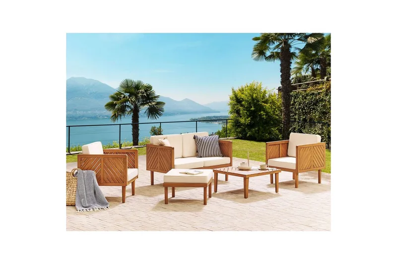 2-sitssoffa med fåtöljer Baratti - Utemöbler & utemiljö - Utegrupp - Soffgrupp utomhus