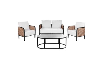 2-sitssoffa med fåtöljer Montefalco - Utemöbler & utemiljö - Utegrupp - Soffgrupp utomhus