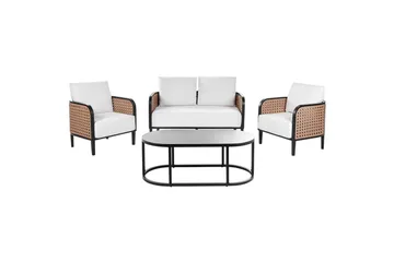 2-sitssoffa med fåtöljer Montefalco - Utemöbler & utemiljö - Utegrupp - Soffgrupp utomhus