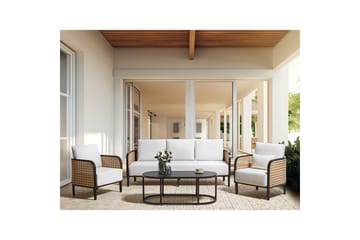 3-sitssoffa med fåtöljer Montefalco - Utemöbler & utemiljö - Utegrupp - Soffgrupp utomhus