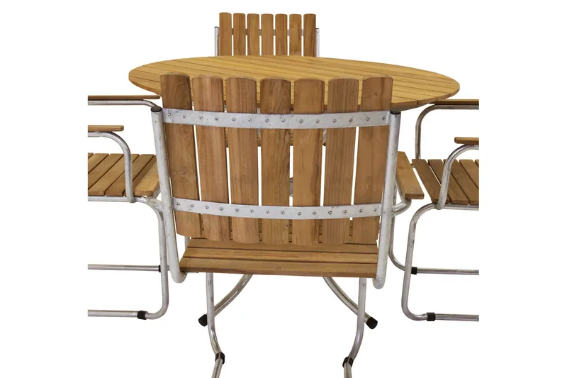 Arild Matgrupp 110 cm Rund + 4 st Matstolar - Utemöbler & utemiljö - Utegrupp - Matgrupp utomhus