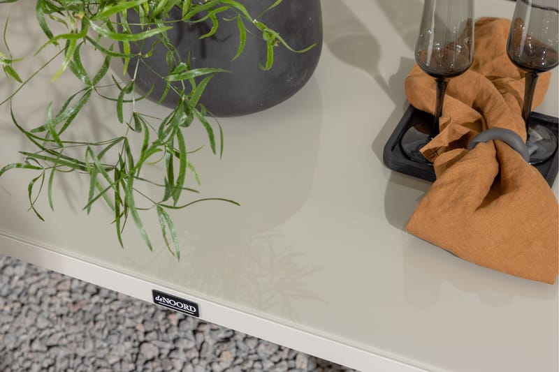 Aspvik Stor Loungegrupp Utomhus – 7-sits Loungeset i Aluminium - Grå / Beigea dynor - Utemöbler & utemiljö - Utegrupp - Soffgrupp utomhus