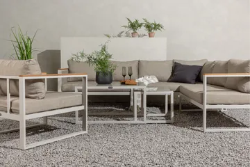 Aspvik Stor Loungegrupp Utomhus – 7-sits Loungeset i Aluminium - Utemöbler & utemiljö - Utegrupp - Soffgrupp utomhus