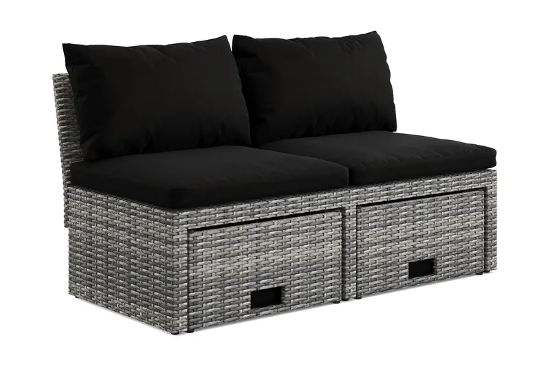 Bahamas Balkongsoffa med Pallar - Utemöbler & utemiljö - Utegrupp - Soffgrupp utomhus