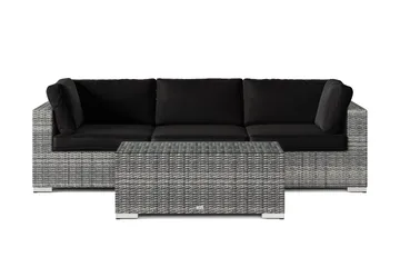 Bahamas utesoffa 3-sits med bord - Grå - Utemöbler & utemiljö - Loungemöbler - Loungeset & loungegrupp