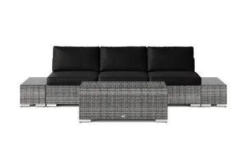 Bahamas utesoffa 3-sits med bord - Grå - Utemöbler & utemiljö - Loungemöbler - Loungeset & loungegrupp