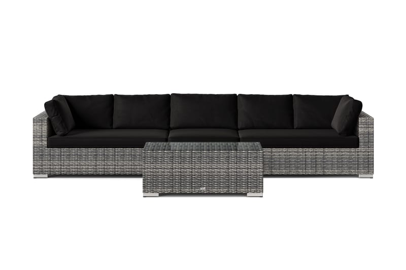 Bahamas utesoffa 5-sits med bord - Grå - Utemöbler & utemiljö - Loungemöbler - Loungeset & loungegrupp