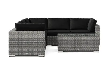 Bahamas utomhus hörnsoffa 5-sits vändbar med bord - Grå - Utemöbler & utemiljö - Loungemöbler - Loungeset & loungegrupp