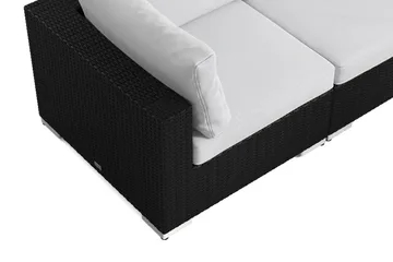 Bahamas utomhus hörnsoffa 5-sits vändbar med bord - Svart - Utemöbler & utemiljö - Loungemöbler - Loungeset & loungegrupp