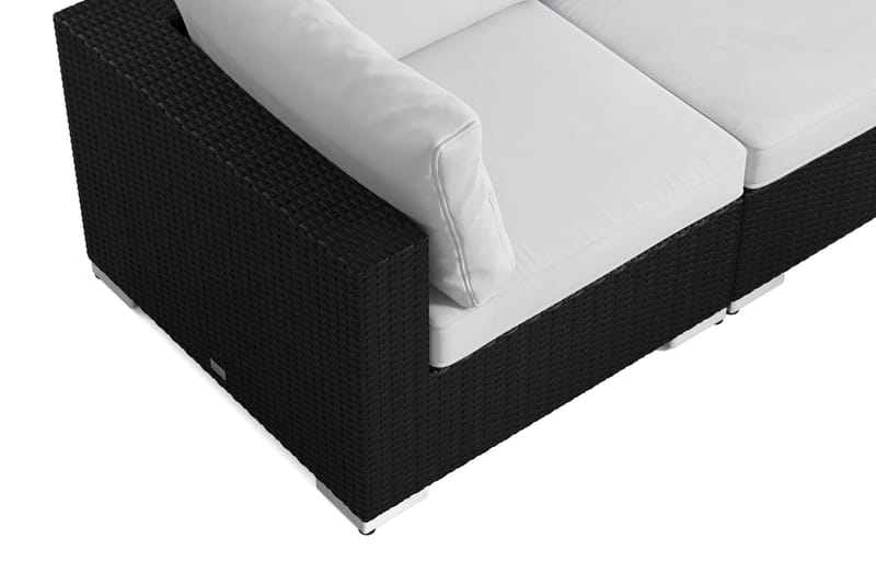 Bahamas utomhus hörnsoffa 5-sits vändbar med bord - Svart - Utemöbler & utemiljö - Loungemöbler - Loungeset & loungegrupp