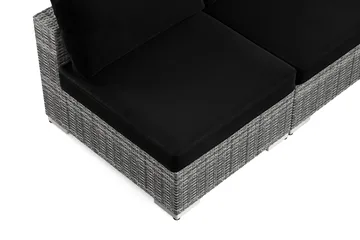 Bahamas utomhus hörnsoffa 7-sits vändbar med öppet avslut och bord - Grå - Utemöbler & utemiljö - Loungemöbler - Loungeset & loungegrupp