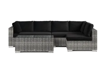 Bahamas utomhus loungegrupp 5-sits med vändbar schäslong och bord - Grå - Utemöbler & utemiljö - Loungemöbler - Loungeset & loungegrupp