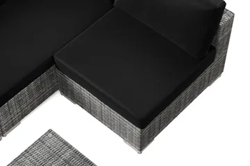 Bahamas utomhus loungegrupp 5-sits med vändbar schäslong och bord - Grå - Utemöbler & utemiljö - Loungemöbler - Loungeset & loungegrupp