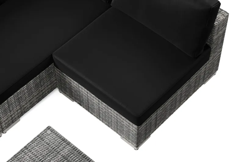 Bahamas utomhus loungegrupp 5-sits med vändbar schäslong och bord - Grå - Utemöbler & utemiljö - Loungemöbler - Loungeset & loungegrupp