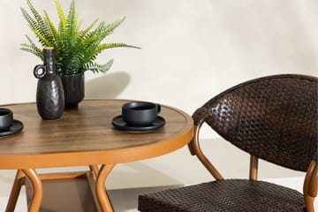 Abrantes Balkonggrupp 2-sits - Brun - Utemöbler & utemiljö - Utegrupp - Cafegrupp & cafeset