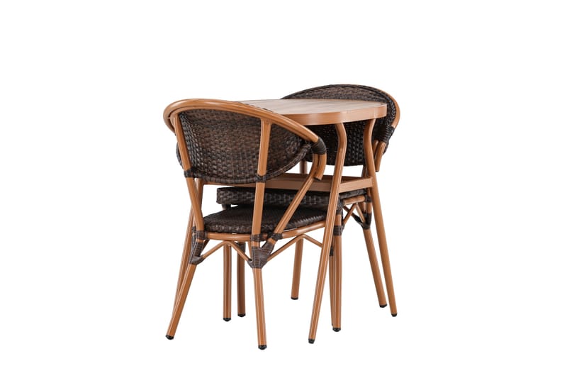 Balkonggrupp Abrantes 2-sits Brun - Venture Home - Cafegrupp & cafeset