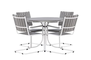 Holmsund Balkonggrupp 4-sits - Grå/Vit - Utemöbler & utemiljö - Utegrupp - Cafegrupp & cafeset