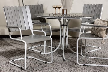 Holmsund Balkonggrupp 4-sits - Grå/Vit - Utem�öbler & utemiljö - Utegrupp - Cafegrupp & cafeset