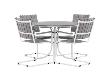 Holmsund Balkonggrupp 4-sits - Grå/Vit - Utemöbler & utemiljö - Utegrupp - Cafegrupp & cafeset