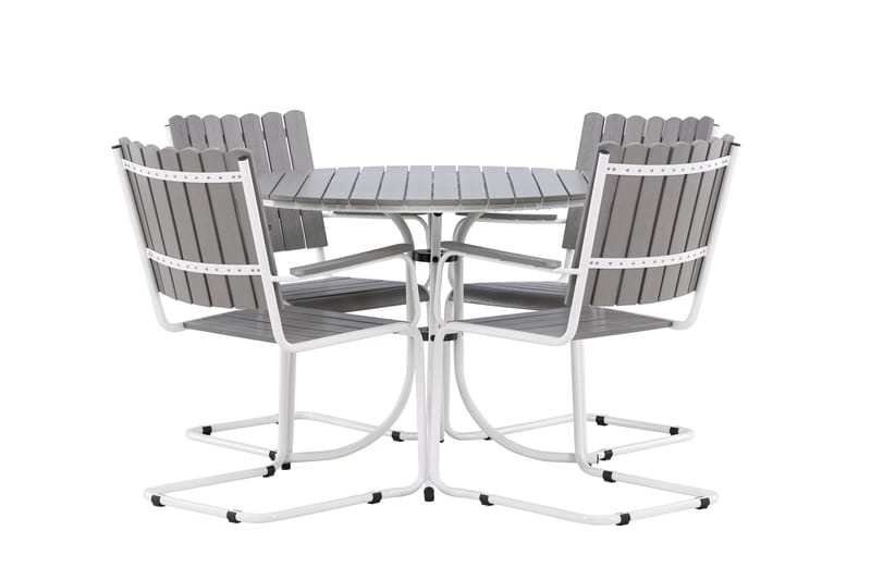 Holmsund Balkonggrupp 4-sits - Grå/Vit - Utemöbler & utemiljö - Utegrupp - Cafegrupp & cafeset
