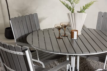 Holmsund Balkonggrupp 4-sits - Grå/Vit - Utemöbler & utemiljö - Utegrupp - Cafegrupp & cafeset