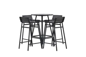 Mexico Balkonggrupp 4-sits - Svart - Utemöbler & utemiljö - Utegrupp - Cafegrupp & cafeset