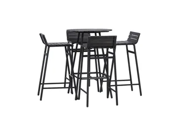 Mexico Balkonggrupp 4-sits - Svart - Utemöbler & utemiljö - Utegrupp - Cafegrupp & cafeset