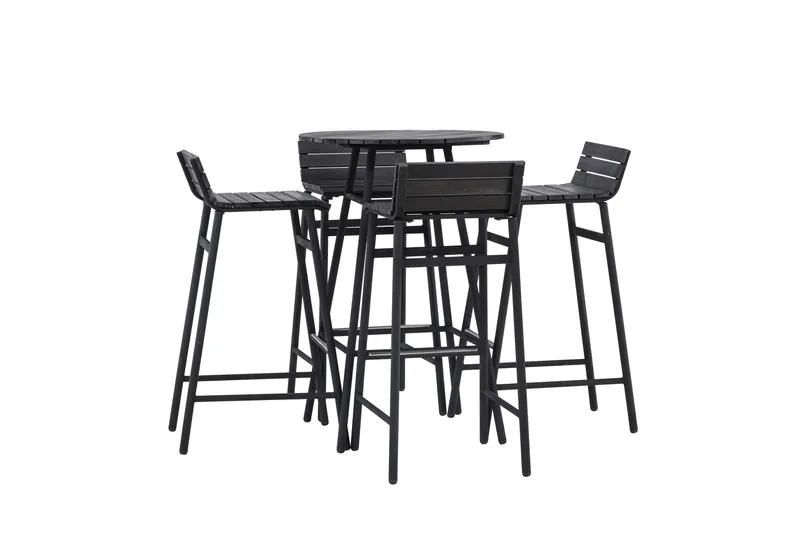 Mexico Balkonggrupp 4-sits - Svart - Utemöbler & utemiljö - Utegrupp - Cafegrupp & cafeset