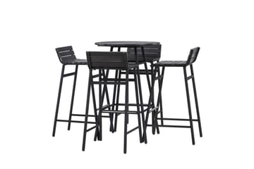 Mexico Balkonggrupp 4-sits - Svart - Utemöbler & utemiljö - Utegrupp - Cafegrupp & cafeset