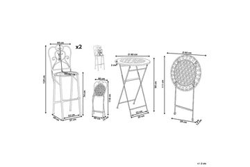 Baruppsättning Trieste - Utemöbler & utemiljö - Utegrupp - Cafegrupp & cafeset