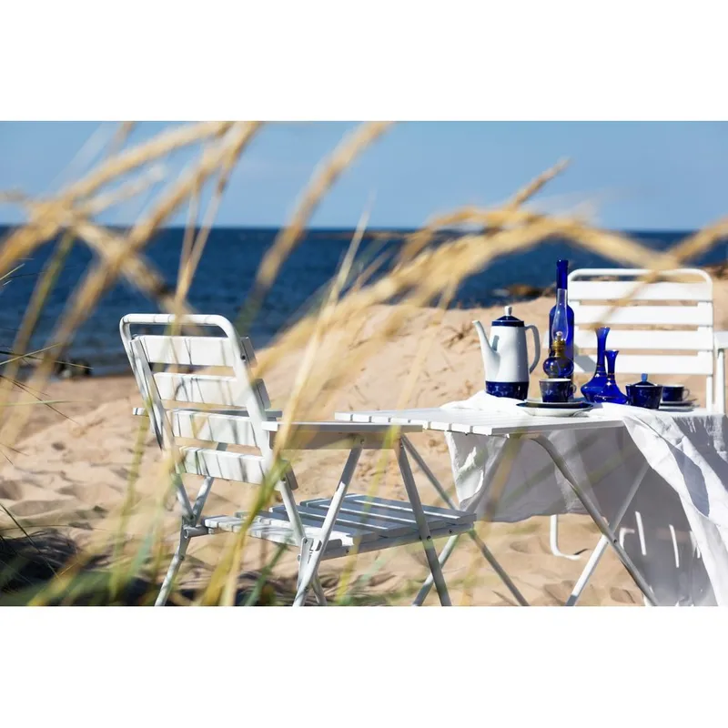 Bordsgruppset Varax Retro 401 + 2 st 305 Vit - Vit - Utemöbler & utemiljö - Utegrupp - Matgrupp utomhus