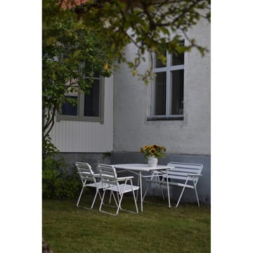 Bordsgruppset Varax Retro 403 + 2 st 305 + 302 Vit - Vit - Utemöbler & utemiljö - Utegrupp - Matgrupp utomhus