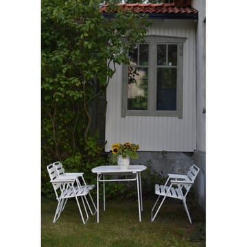 Bordsgruppset Varax Retro 403 + 2 st 305 + 302 Vit - Vit - Utemöbler & utemiljö - Utegrupp - Matgrupp utomhus