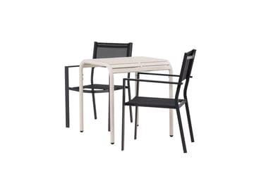 Borneo Matgrupp Utomhus + 2 Copacabana Utestolar - Beige - Utemöbler & utemiljö - Utegrupp - Matgrupp utomhus