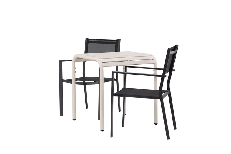 Borneo Matgrupp Utomhus + 2 Copacabana Utestolar - Beige - Utemöbler & utemiljö - Utegrupp - Matgrupp utomhus