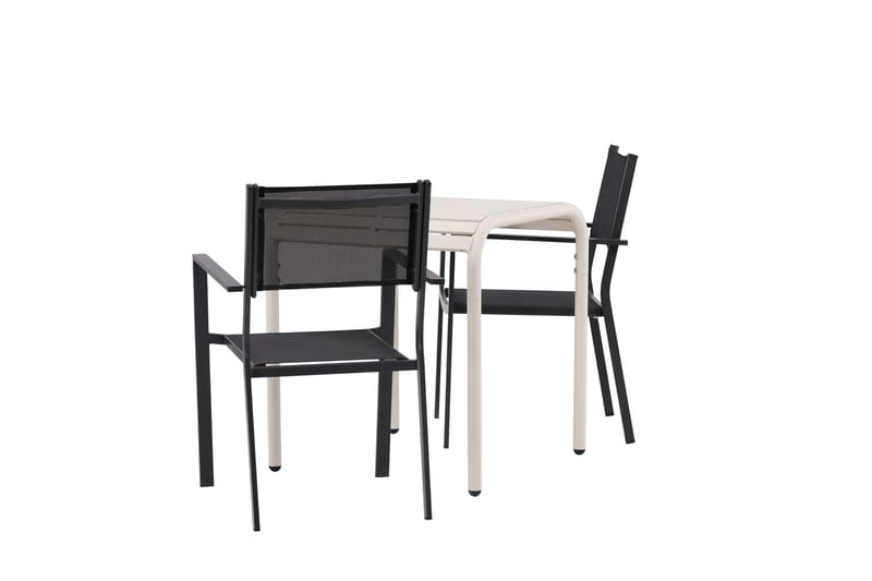 Borneo Matgrupp Utomhus + 2 Copacabana Utestolar - Beige - Utemöbler & utemiljö - Utegrupp - Matgrupp utomhus