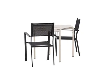 Borneo Matgrupp Utomhus + 2 Copacabana Utestolar - Beige - Utemöbler & utemiljö - Utegrupp - Matgrupp utomhus