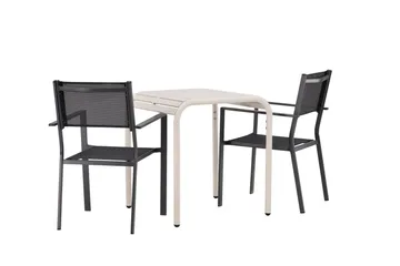 Borneo Matgrupp Utomhus + 2 Copacabana Utestolar - Beige - Utemöbler & utemiljö - Utegrupp - Matgrupp utomhus