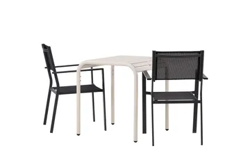 Borneo Matgrupp Utomhus + 2 Copacabana Utestolar - Beige - Utemöbler & utemiljö - Utegrupp - Matgrupp utomhus