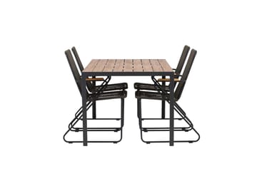 Break Matbord Utomhus 150 cm med 4 Bois Karmstol - Utemöbler & utemiljö - Utegrupp - Matgrupp utomhus
