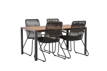 Break Matbord Utomhus 150 cm med 4 Bois Karmstol - Utemöbler & utemiljö - Utegrupp - Matgrupp utomhus