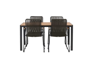 Break Matbord Utomhus 150 cm med 4 Bois Karmstol - Utemöbler & utemiljö - Utegrupp - Matgrupp utomhus