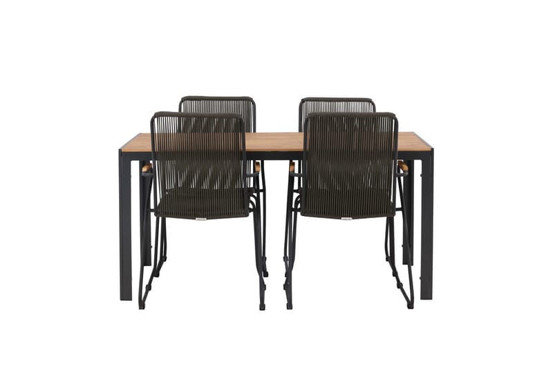 Break Matbord Utomhus 150 cm med 4 Bois Karmstol - Utemöbler & utemiljö - Utegrupp - Matgrupp utomhus