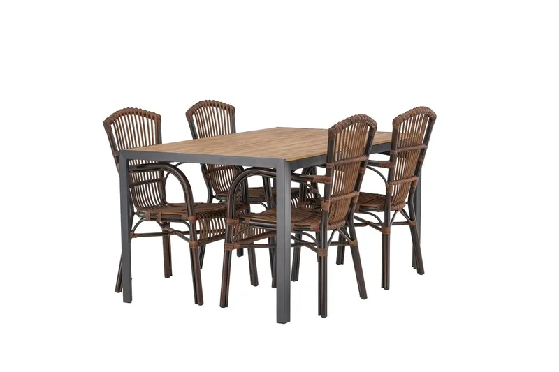 Break Matbord Utomhus 150 cm med 4 Galera Karmstol - Utemöbler & utemiljö - Utegrupp - Matgrupp utomhus