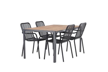Break Matbord Utomhus 150 cm med 4 Peking Karmstol - Utemöbler & utemiljö - Utegrupp - Matgrupp utomhus