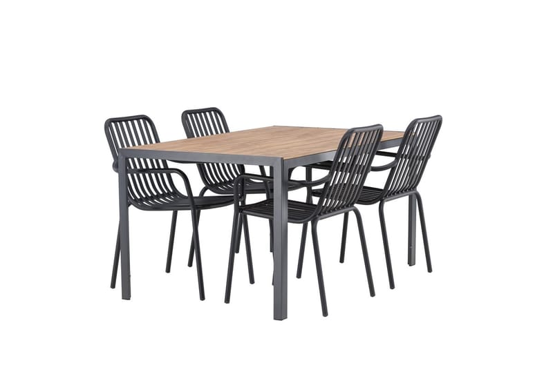 Break Matbord Utomhus 150 cm med 4 Peking Karmstol - Utemöbler & utemiljö - Utegrupp - Matgrupp utomhus
