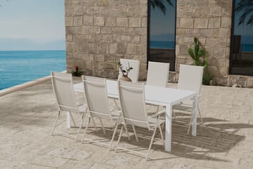 Break Matbord Utomhus 90x205 cm med 6 Levanzo Karmstol - Utemöbler & utemiljö - Utegrupp - Matgrupp utomhus