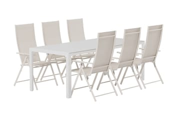 Break Matbord Utomhus 90x205 cm med 6 Levanzo Karmstol - Utemöbler & utemiljö - Utegrupp - Matgrupp utomhus