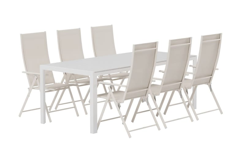 Break Matbord Utomhus 90x205 cm med 6 Levanzo Karmstol - Utemöbler & utemiljö - Utegrupp - Matgrupp utomhus