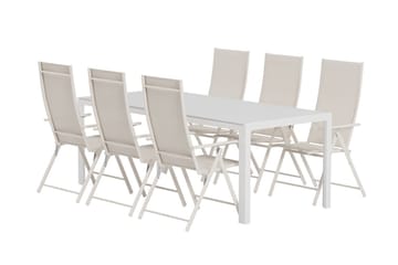 Break Matbord Utomhus 90x205 cm med 6 Levanzo Karmstol - Utemöbler & utemiljö - Utegrupp - Matgrupp utomhus